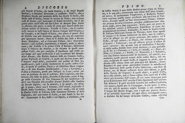 Orazionii o discorsi istorici sopra l’ antica citta di Fiesole