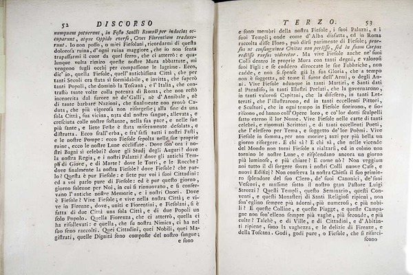 Orazionii o discorsi istorici sopra l’ antica citta di Fiesole