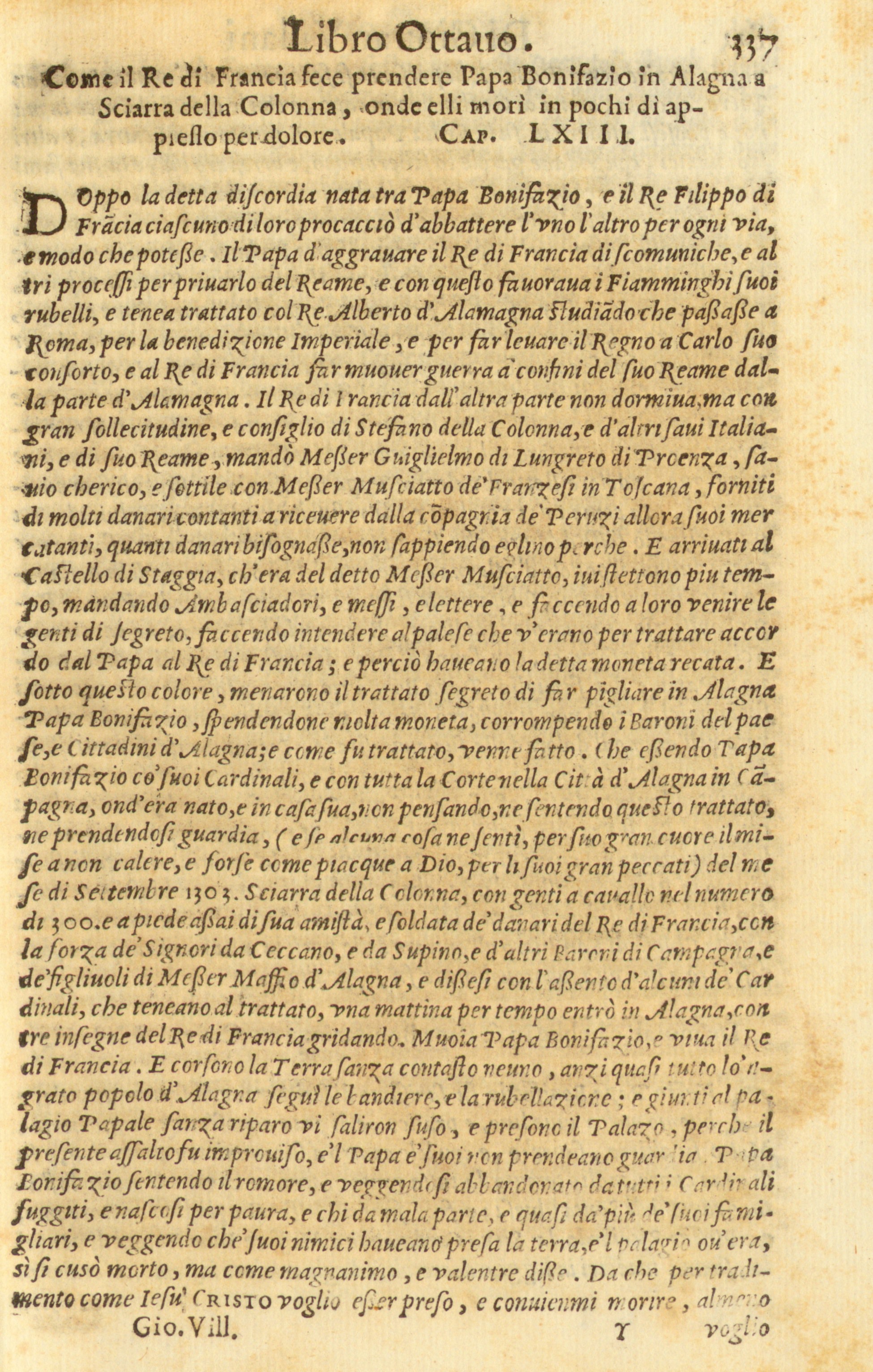 Storia di Giovanni Villani