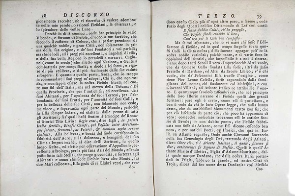 Orazionii o discorsi istorici sopra l’ antica citta di Fiesole