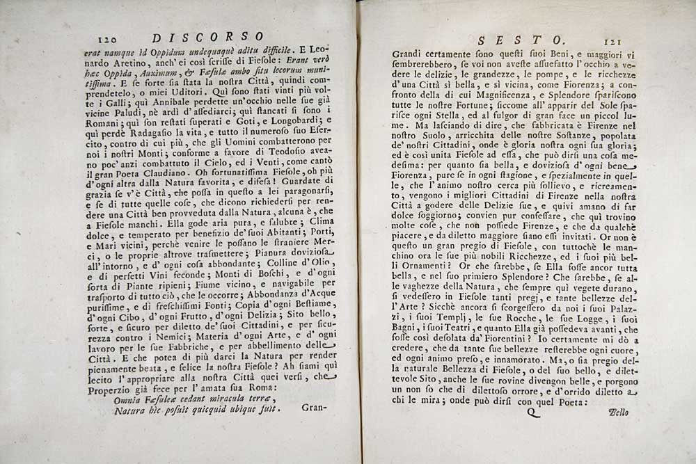 Orazionii o discorsi istorici sopra l’ antica citta di Fiesole