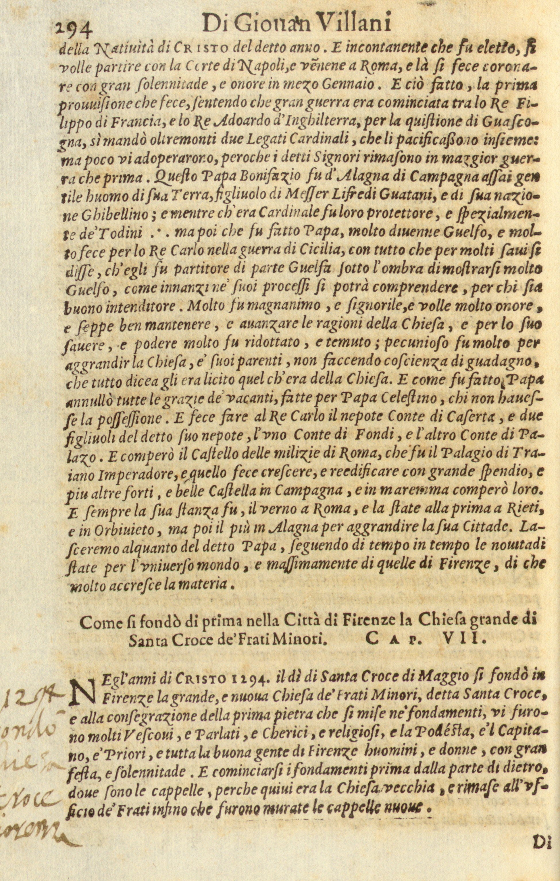 Storia di Giovanni Villani