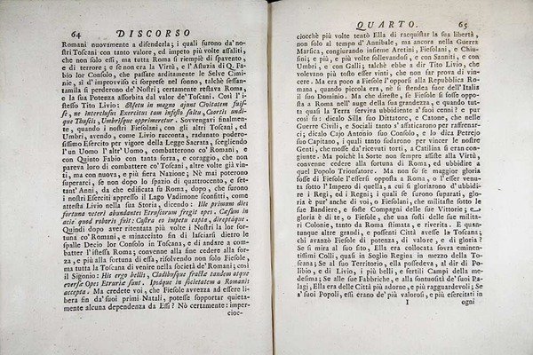 Orazionii o discorsi istorici sopra l’ antica citta di Fiesole