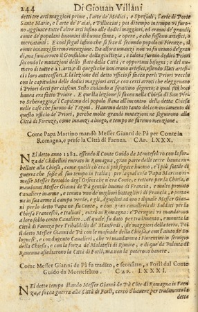 Storia di Giovanni Villani