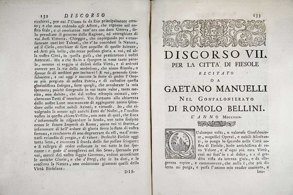 Orazionii o discorsi istorici sopra l’ antica citta di Fiesole