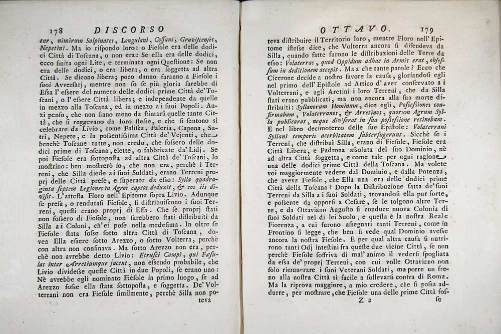 Orazionii o discorsi istorici sopra l’ antica citta di Fiesole
