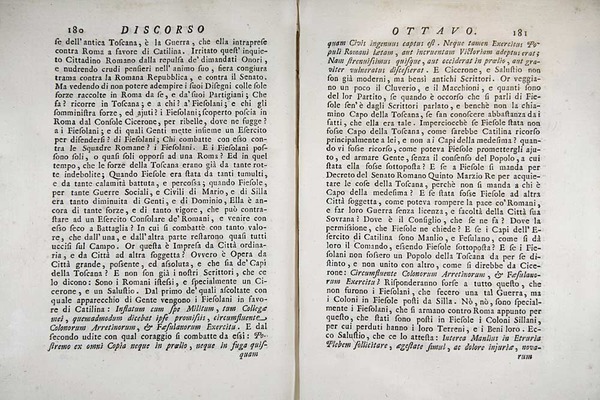 Orazionii o discorsi istorici sopra l’ antica citta di Fiesole