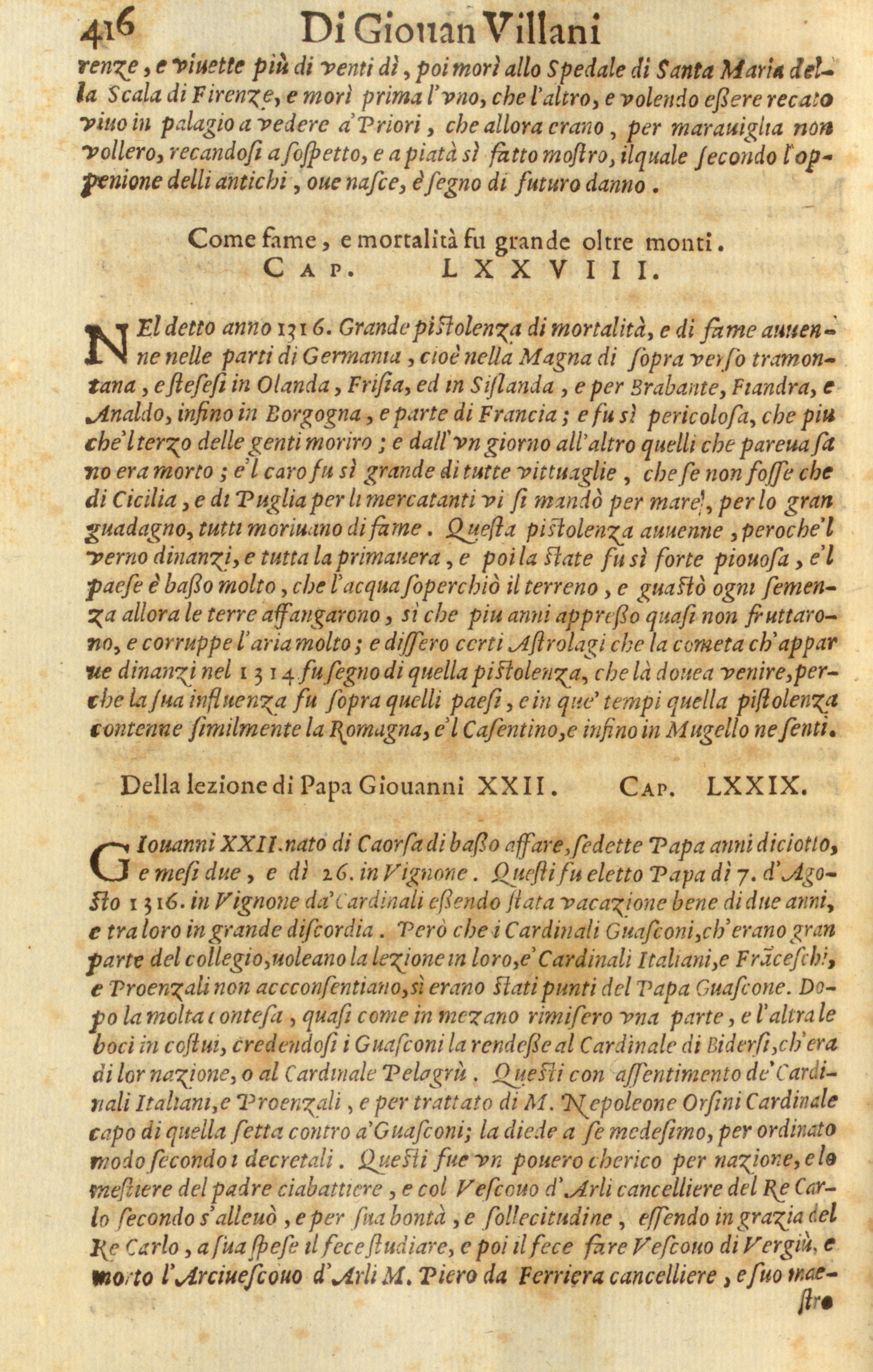 Storia di Giovanni Villani