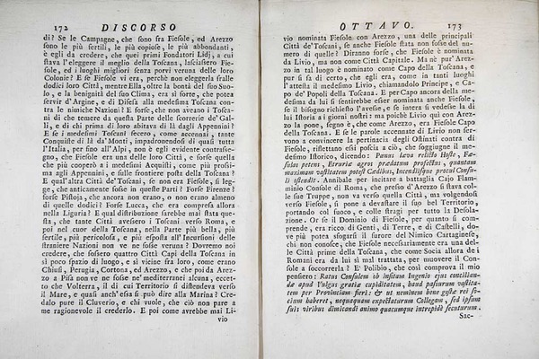 Orazionii o discorsi istorici sopra l’ antica citta di Fiesole