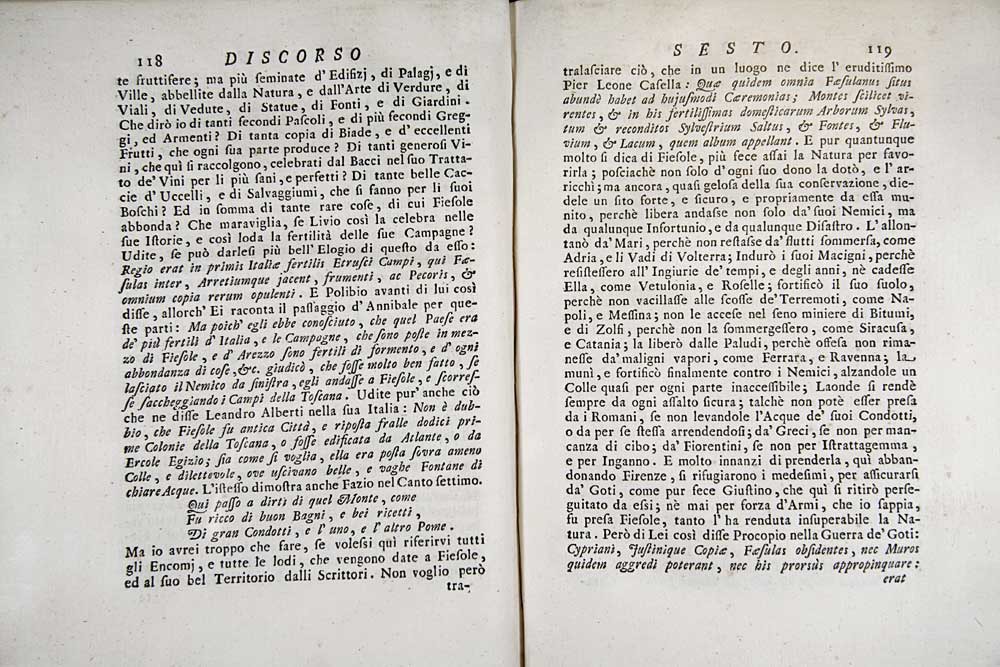 Orazionii o discorsi istorici sopra l’ antica citta di Fiesole
