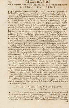 Storia di Giovanni Villani