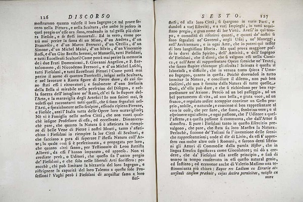 Orazionii o discorsi istorici sopra l’ antica citta di Fiesole